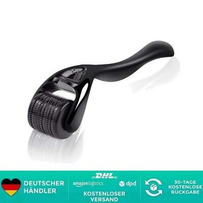 Beard Roller Dermaroller Microneedling Nadelroller Bartwachstum Haarverlust 1 mm