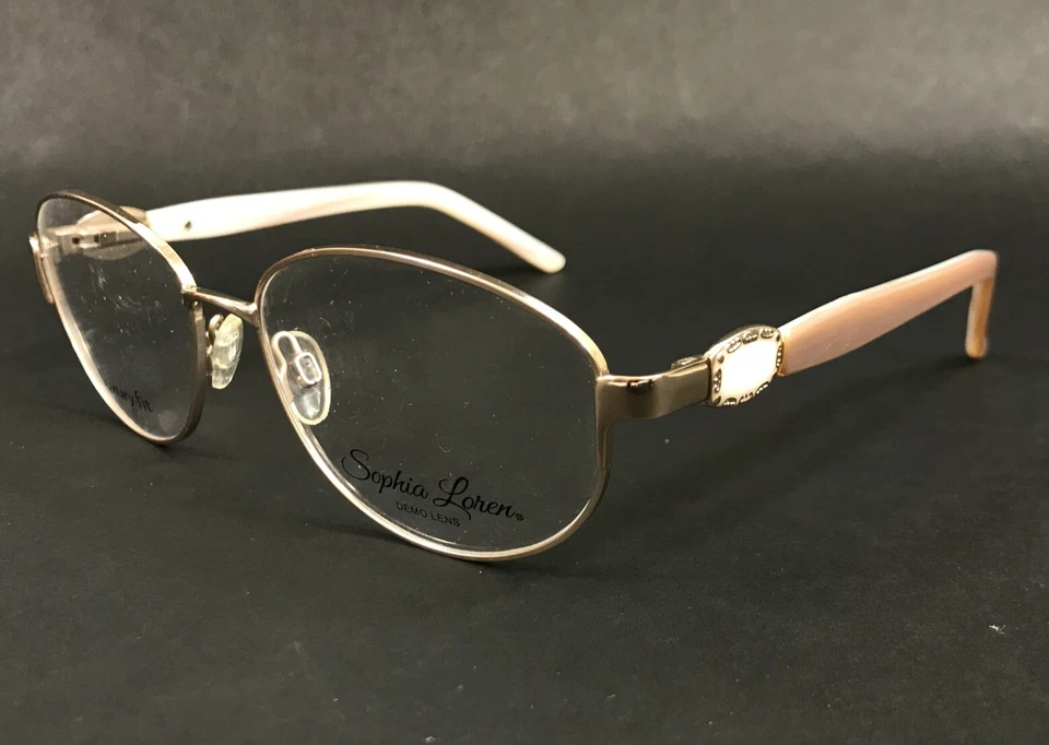 Monturas de gafas Sophia Loren M287 057 borde de alambre redondo dorado pálido desnudo 56-16-135 Foto 4 de 4