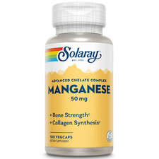Solaray Manganese Supplement, 50 mg | 100 Cou...