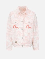 Evisu Pink Denim jacket Women -ALLOVER EVISU ...