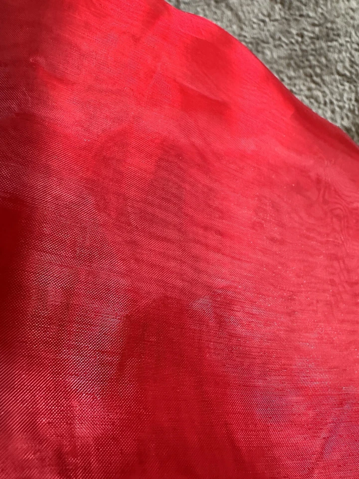 Red White And Blue Organza sheer polyester 58" wide Fabric Crafting Sewing - Image 2 of 4
