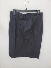 Nicole Miller Collection Skirt Womens 10 Black Pencil Straight Career Minimalist