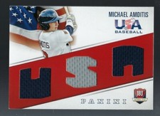 2015 Panini USA Baseball 18U National Team Jersey Michael Amditis 32/99