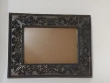 5x7 Ornate Artisanal Picture Frame Carved in Wood