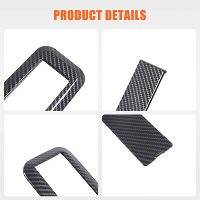純正★ランドローバー　ロードネットカバー ABS Carbon Fiber 3rd Row Seat Release button Cover Fits