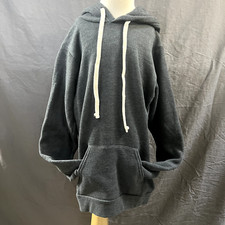 Unisex Pullover Hoodie Casual Hooded Solid DARK HEATHER GRAYPocket SweatshirtXS