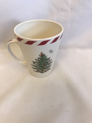 Spode Christmas Tree Peppermint Conical Mug Dishwasher And Micro Safe