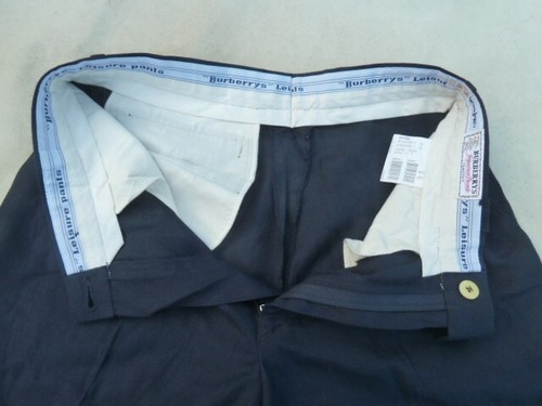 Burberry London Tapered Leg Tailored Pants Woman's 10 Size Small Ink Linen Mix - Bild 16 von 19