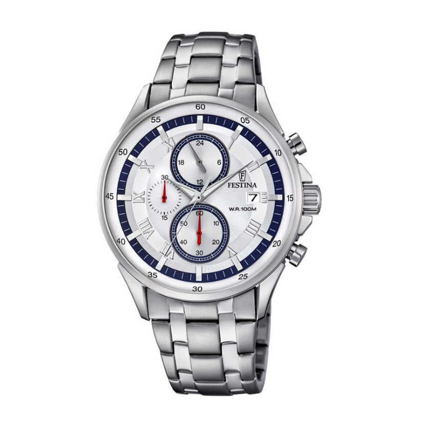 Orologio Festina Uomo acciaio Quarzo Cronografo indi. data _F6853-1
