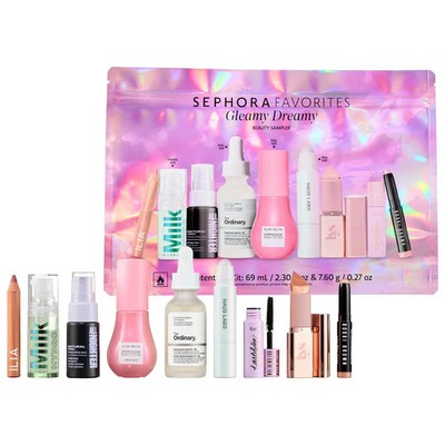 NEW Sephora Favorites Gleamy Dreamy Makeup and Skincare Value Set/100%AUTHENTIC