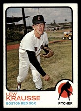 1973 Topps Baseball Lew Krausse #566 EX/MT Boston Red Sox