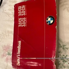 BMW E9 3.0cs and 3.0 Csi Owners Handbook 2.V1.72 Instruction Manual