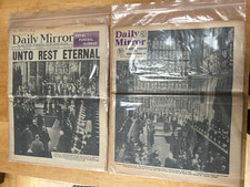 Daily Mirror George V 1936 and George VI  1952 funeral issues [HM]