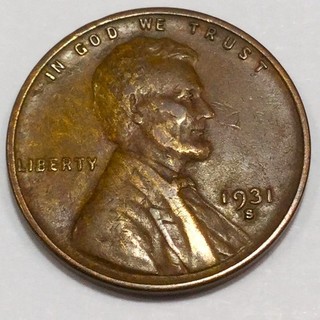 1931 S Lincoln Wheat Cent Penny Beautiful High Grade Coin Rare Date