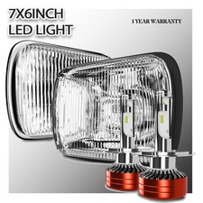 H6054 5x7 Headlights H4 LED DRL Fog Light For Offroad Pickup