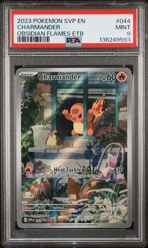 2023 POKEMON SVP EN-SV BLACK STAR PROMO #044 CHARMANDER PSA 9