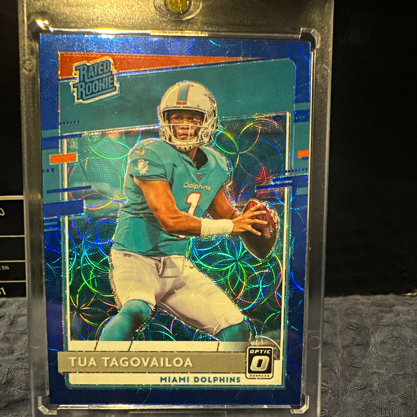 Panini 2020 Donruss Optic Rated Rookie Blue Scope Prizm Tua Tagovailoa #152