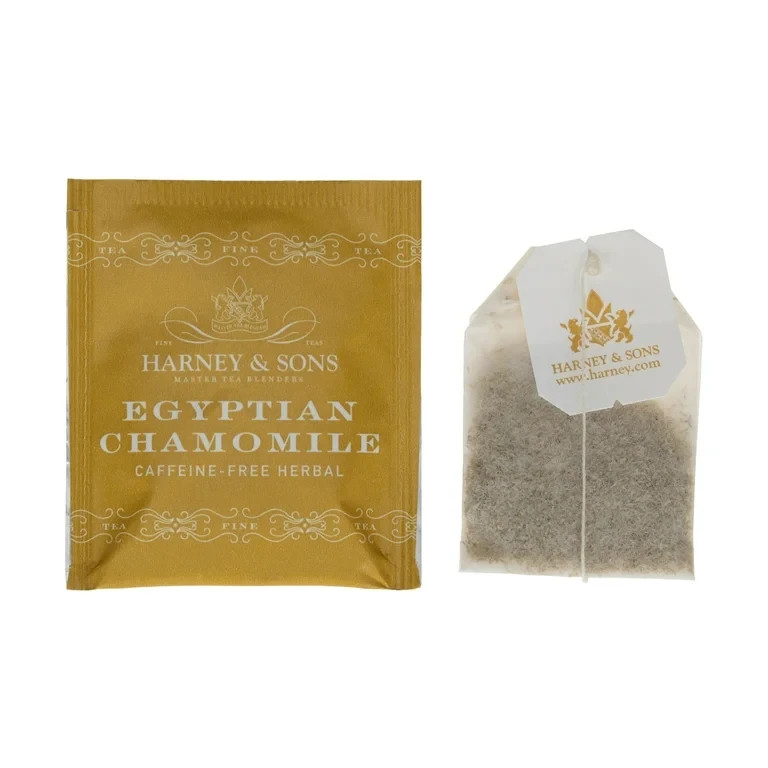 Harney & Sons Egyptian Chamomile caffeine free herbal tea teabags 50ct x 2
