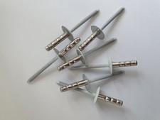 Dome Pop Rivets Blind Stainless Steel A4 -RAL9016 - 4.8mmx16mm- 19.5mm Length