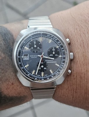 RARE ORIOSA AUTOMATIC CHRONOGRAPH   KELEK / TDB-K 1369   38 MM   FRESHLY SERVICE