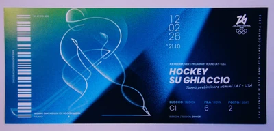 Olympic Games 2026 - Ticket - Ice Hockey - Mens Tournament - USA vs. Latvia - Bild 1 von 4