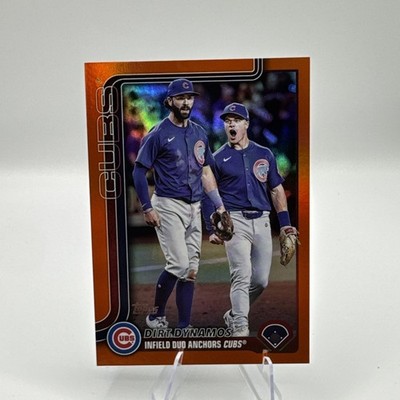 2025 Topps Update Dirt Dynamos Matt Shaw Swanson Orange Foil 08/25 Chicago Cubs