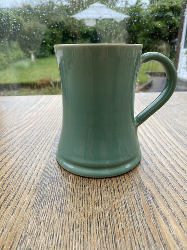 DENBY STONEWARE REGENCY GREEN ONE PINT TANKARD VG CONDITION 1950s ENGLAND