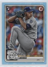 2020 Bowman Sky Blue 372/499 Andres Munoz #90 m5w
