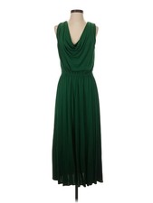 Halston Women Green Cocktail Dress 4