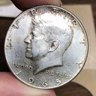 1965 Kennedy Silver Half Dollar - 40% Silver JFK Coin XF Details