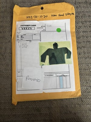 Rare YE Pattern   Unreleased Design from Kanye West s Personal Storage (1 of 1)
