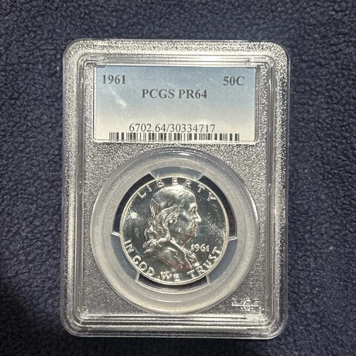 1961 50C PCGS PR64 Franklin Half Dollar