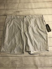 Walter Hagen Shorts Mens 42 Gray Golf Lightweight Performance Polyester New Tag