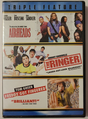 NEW Triple Feature Airheads The Ringer Freddy Got Fingered DVD SEALED 2007 RARE