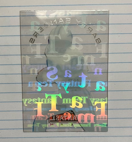 BARRY SANDERS 1995 PLAYOFF PRIME FANTASY TEAM #FT15 HOLO PRISM INSERT LIONS HOF - Picture 3 of 3