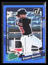 Brayan Rocchio 2023 Donruss Rated Rookie Blue Holo #70 Cleveland Guardians *213