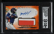 2020 Topps Inception Orange 4/10 Yordan Alvarez SGC 10 GEM Patch Auto v9t