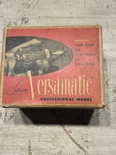 Versamatic Reversible Screw Driver & Speed Reducer 4000P w/ Bits & Box. 1967 USA
