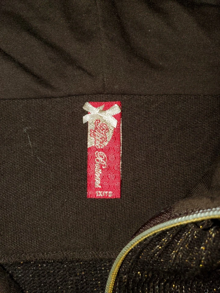 罕见复古女式苹果下装连帽棕色连帽衫连衣裙。 尺寸 Xl — 第 3/4 张图片