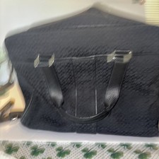 Coach Signature Hudson Canvas Commuter Large Black Briefcase Laptop Bag F70058