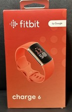 Fitbit Charge 6 GA05184 Fitness Tracker Heart Rate Monitor Wi-Fi GPS Coral NwOBx