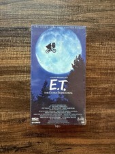 E.T. The Extra Terrestrial VHS TAPE MCA Watermark 1982 Green Flap Factory Sealed