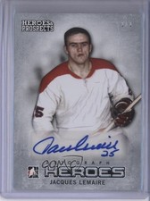 2014-15 ITG Heroes and Prospects Silver 1/1 Jacques Lemaire #08 Auto HOF 0c3