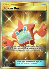 Pokemon TCG Rotom Dex 159/149 Sun Moon Holo MP