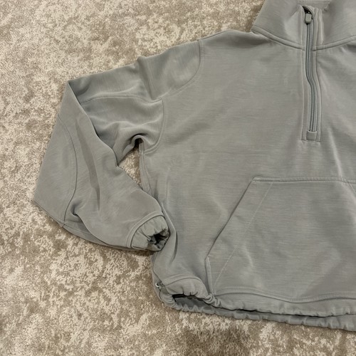 Lululemon BRUSHED SOFTSTREME RIBBED HALF ZIP Size 4 Riverstone - Picture 2 of 6