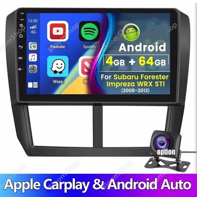 4G+64G FOR Subaru Forester 2008-2012 Apple Carplay Stereo Android 15 Car Radio