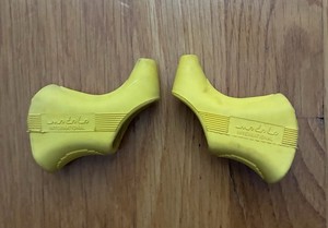 Modolo 920 Brake Hoods Bracket Covers Pair Non-Aero Yellow Vintage **EUC**