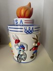 Looney Tunes 1996 USA Olympic Torch Cookie Jar-All Your Favorite Characters! — photo 4