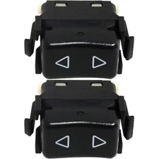 Window Switch Set For 1985-91 Porsche 944 Front Driver and Passenger Side Black