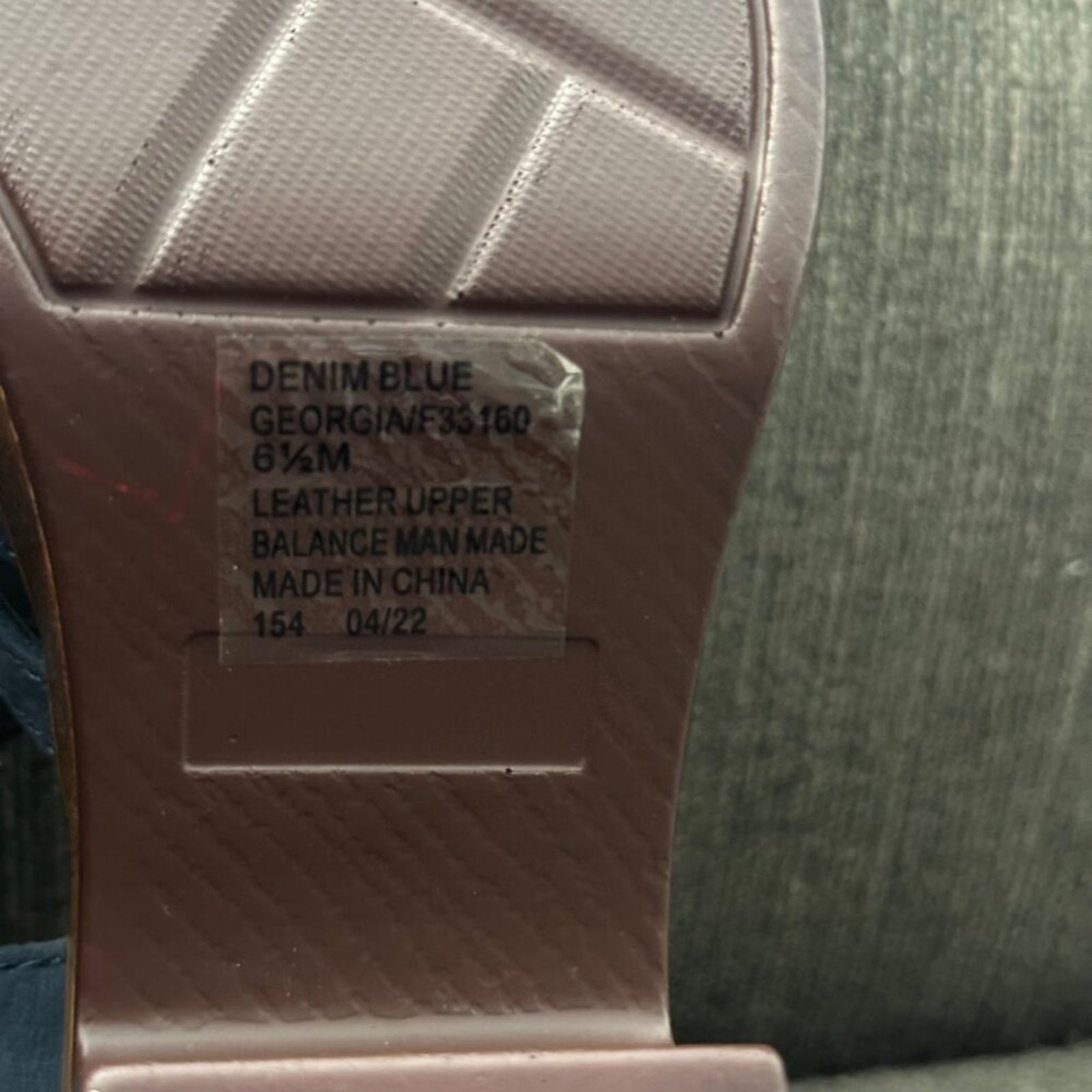 House of Harlow 1960 Georgia Denim Blue Leather Strappy Platform Sandals 6.5M